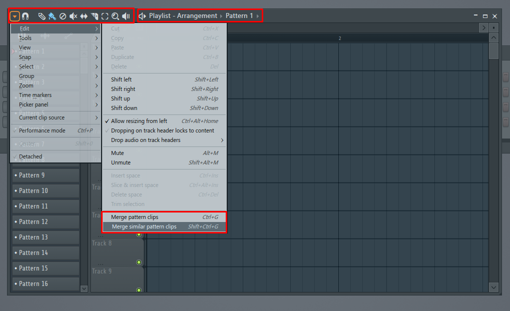 Fl Studio Playlist Merge Similar Patters 